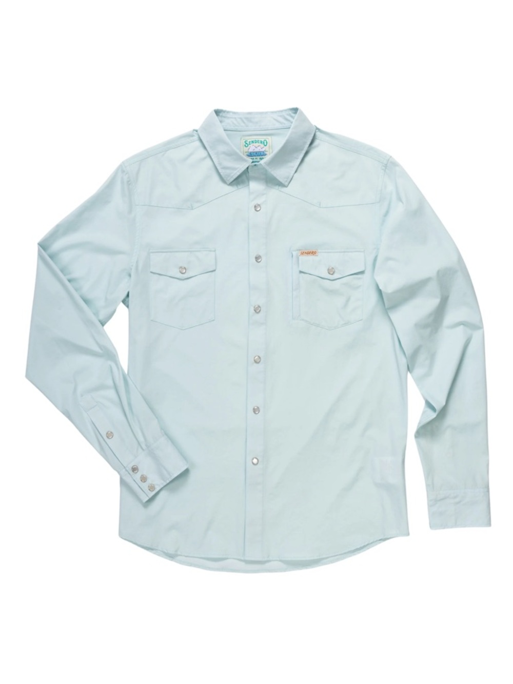 Sendoro Provisions Confluence Light Blue Men's Long-Sleeve Western Shirt